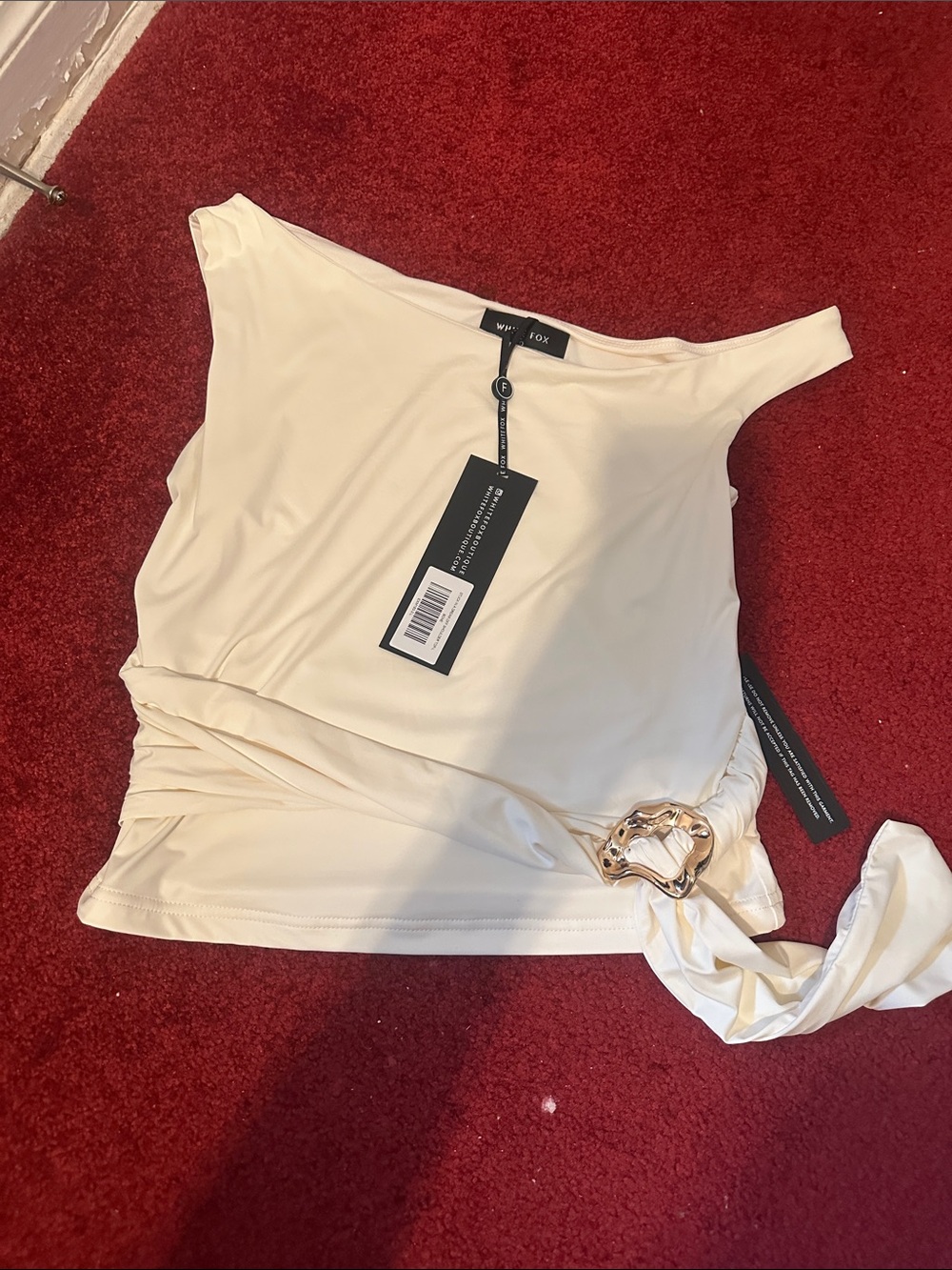White Fox Cream Colored Top